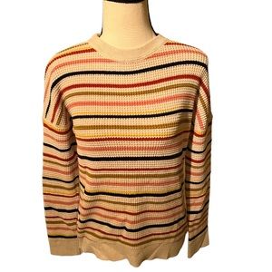 Rei Cooperative Striped Sweater in Cream Size Small S